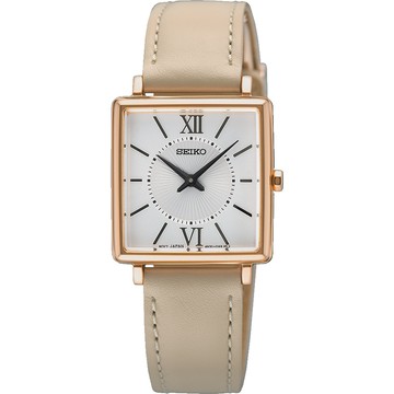 SEIKO CS 摩登時尚長方形女錶 百貨周年慶(SWR114P1/4N30-00N0W)