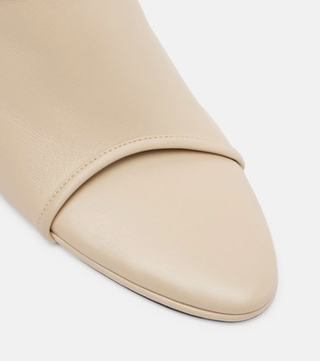 Christen Strap Stretch 75 leather wedge mules