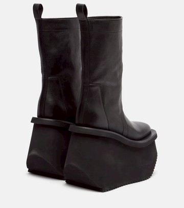 Rick Owens Factory leather platform ankle boots