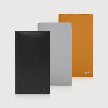 【免費升級送禮包裝】瓦拉頓-A 16卡兩折長夾-黑色/石灰白/古金黃