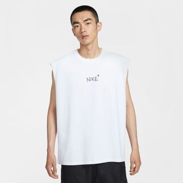 NIKE 運動背心 男 無袖上衣 寬鬆版型 AS M NSW GFX SLVLS TOP GCEL 白 IH9266-100