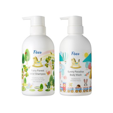 Fees 陽光樂園沐浴精450ml+童話森林洗髮精450ml