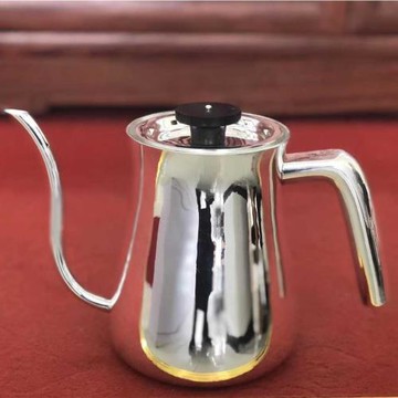 純銀咖啡壺足銀999純手工亮面咖啡具細長嘴銀壺酒壺會客商務禮品3