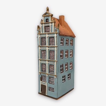 SOLO歐洲家居-手工陶瓷小屋 燭台 18cm 波蘭系列