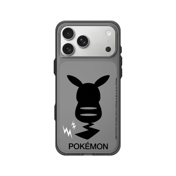 iPhone 17 Pro Max Clear (相機按鈕) 酷墨灰 - 寶可夢 Pokemon - 皮卡丘背面剪影