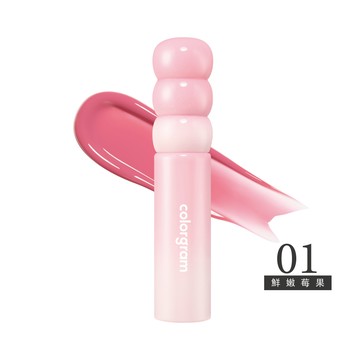 colorgram可麗格朗 糖葫蘆果汁牛奶水光唇釉-01鮮嫩莓果