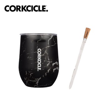 【CORKCICLE 酷仕客】潮酷老爸啜飲組 三層真空啜飲杯-黑雲石+葡萄酒冰鎮醒酒棒