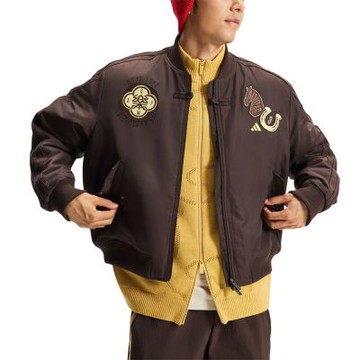 【Adidas 愛迪達】 NYR PAD BB JKT 新年 運動外套 緞面飛行外套 男 - KQ5092