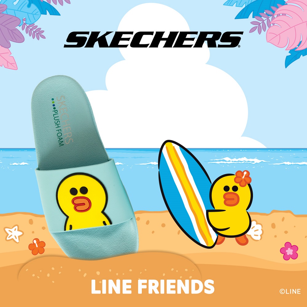 SKECHERS 女 2ND TAKE-LINE FRIENDS 莎莉限定款 - 31644AQUA