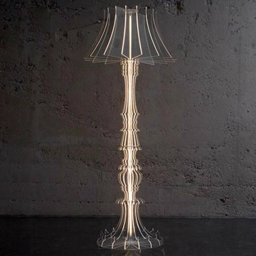 【含稅/免運】 荷蘭客廳沙發落地燈現代簡約藝術酒店裝飾氛圍臺燈透明落地燈