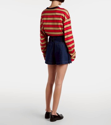 Frame The Paper Bag belted denim shorts