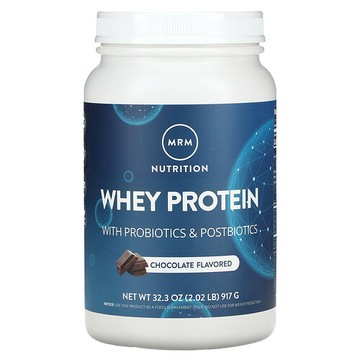 MRM Nutrition, 乳清蛋白，含益生菌和益生素，巧克力味，2.02 磅（917 克）