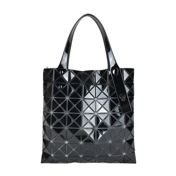 ISSEY MIYAKE 三宅一生BAOBAO 7x7亮面手提包(黑)