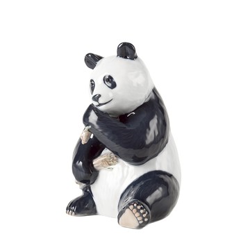 瓷偶-坐姿貓熊18cm(本系列不提供破損保證)