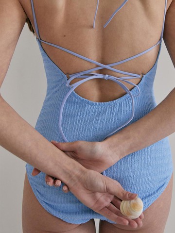 Ballerina ver.2 Sparkle One Piece Swimsuit [Blue]