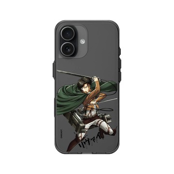 iPhone 17 Clear (相機按鈕) 酷墨灰 - 進擊的巨人 Attack On Titan - S2&S3 - 里維兵長