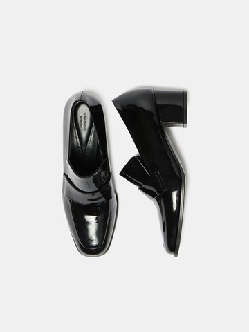 Patent Leather Cushioned Basic Loafer Pumps [Black] (DG1BS25005BLK)