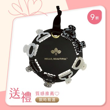 L. ERICKSON 造型抓夾8入組〈曜石黑〉