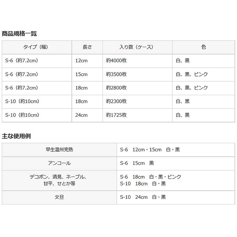 2800枚 果実袋 サンテ S-6 18cm 黒 ミカンの日焼防止 着色促進 樹上越冬など みかん D