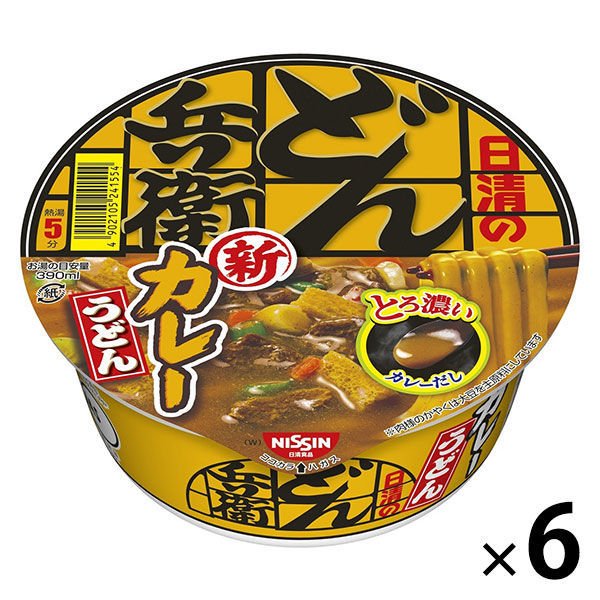 日清食品カップ麺　日清のどん兵衛　カレーうどん　西日本　87g　1セット（6食入）　日清食品