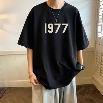 fog1977短袖男款夏季衣服重磅打底衫美式高街T恤潮牌大碼oversize