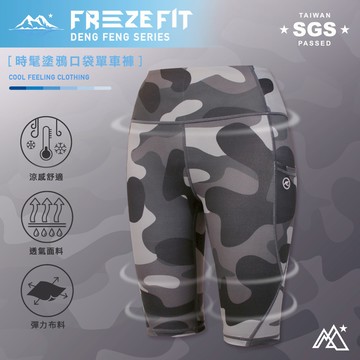 時髦塗鴉口袋單車褲