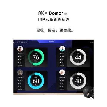 MK Domor智能團隊心率實時監控系統 學校健身房私教體能訓練系統