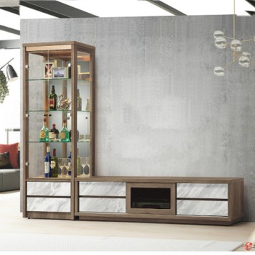 MUNA家居 北海道8.8尺L櫃全組(2009+2010) 244X43X178cm