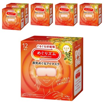 Kao 花王 MegRhythm 美舒律 蒸氣眼罩 金木犀花香  12片  6盒