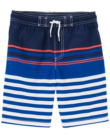 Kid Striped Swim Trunks