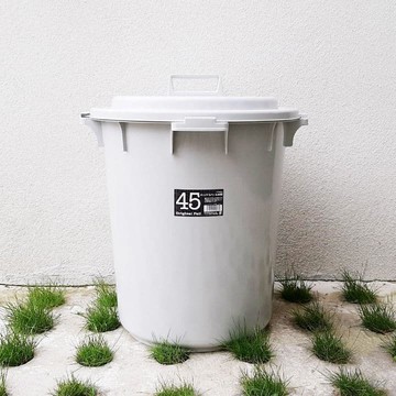 【TONBO】圓桶型多功能收納垃圾桶45L