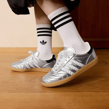 S.G Adidas V-DAY X SAMBA JP HP7105 情人節 德訓鞋 復古 銀色 男女鞋