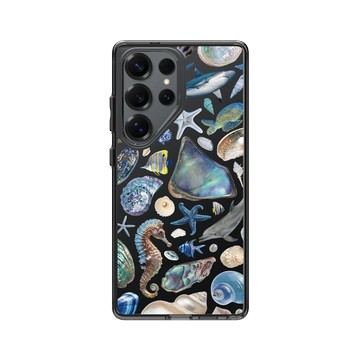 Galaxy S25 Ultra Clear 酷墨灰 - Ocean Collection: Let's Sea 海洋系列：一路向海 - 海灘尋寶（冷色調）