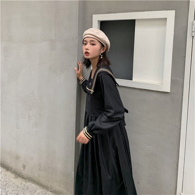 大人気 夢かわいい お嬢様風 レディース 春秋 ワンピース セーラー襟 ワンピ 大きいサイズ セーラー服 通販 Lineポイント最大0 5 Get Lineショッピング