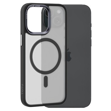 TOTU 拓途 金剛系列 iPhone 15 Plus 磁吸手機防摔保護殼 霧面磨砂  黑色