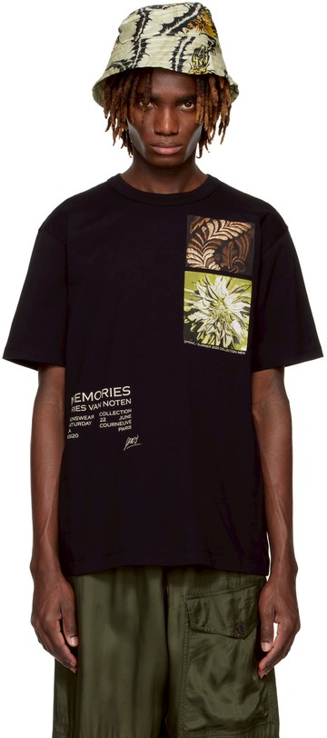 Dries Van Noten 黑色 Show T 恤