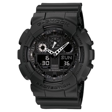 CASIO 卡西歐 G-SHOCK 系列 無限Tough精神手錶 GA-100-1A1  黑色