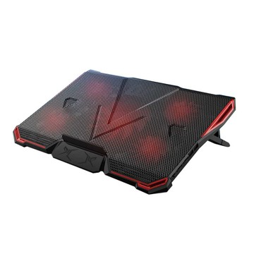 e-Kit 緋紅五風扇筆電散熱墊_支援17吋以下 CKT-Y4