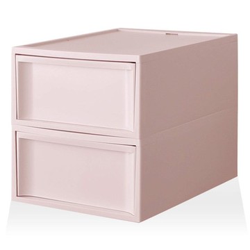 【RISU】北歐風堆疊抽屜櫃組(加大版) M -粉紅色