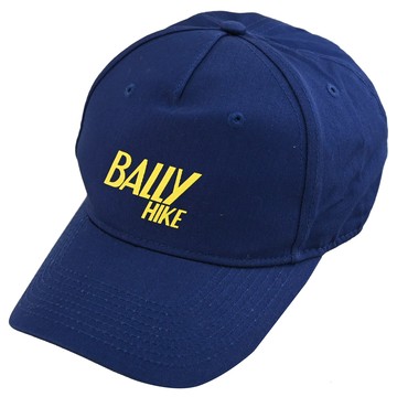 BALLY 6240635 撞色品牌LOGO棉質棒球帽/遮陽帽.藍
