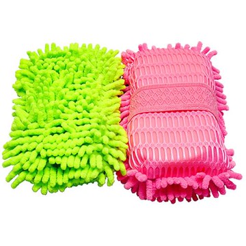 月陽超值2入JIAJIA超細纖維靜電手握式洗車海棉刷(CHC602)