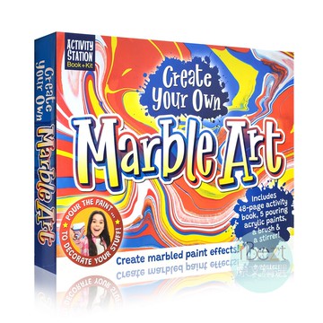 Activity Station Create Your Own Marble Art | 進口 | 禮盒 | 禮物 | 彩繪 | 範本 | 教學 | 贈品 | 禮品 | 大理石 |