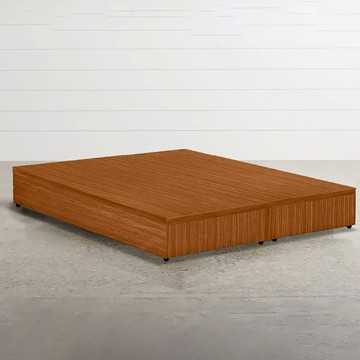 ASSARI-強化6分硬床座/床底/床架-單大3.5尺柚木