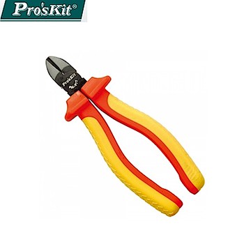 台灣Pro skit寶工VDE認證1000V高壓絕緣165mm斜口鉗PM-917(德國GS認證;耐高壓耐凍耐燃)6寸電工鉗斜嘴鉗子水口鉗剪鉗