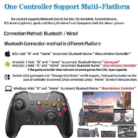  Pyle Wireless Game Controller - High Performance Remote  Joystick Game Console Controller Compatible with PC, Android, iOS Console -  Dual Vibration, LED Lights, Built-in Speaker, 6-Axis Sensor : Video Games