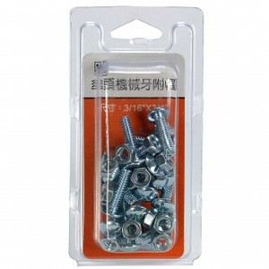 334傘頭機械牙附帽3/16x3/4"