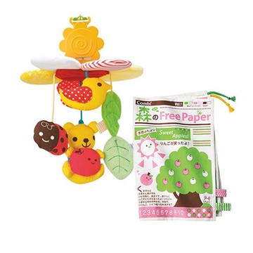 日本 Combi - 0 歲寶寶歡樂好朋友車用組-0個月起