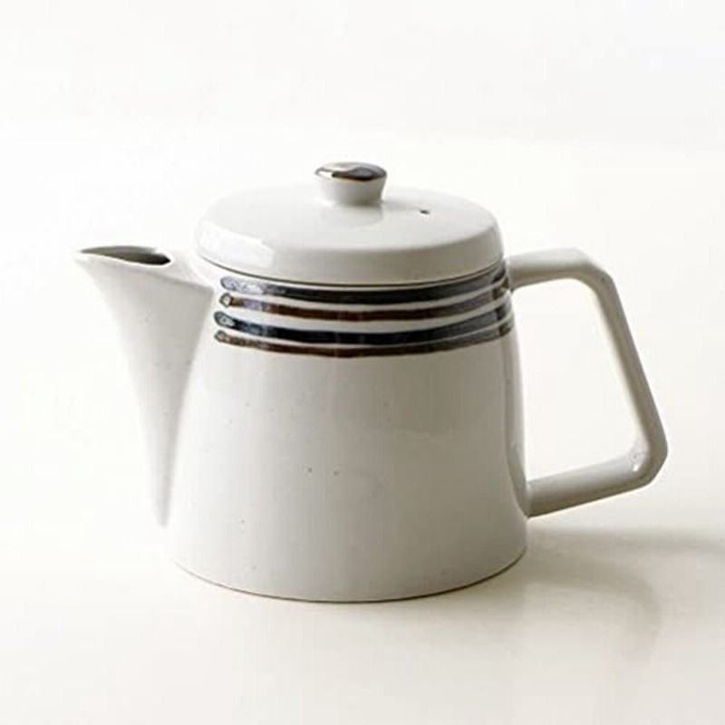 ティーポット ボーダー 陶器 おしゃれ 茶こし付き 急須 北欧 和風 洋風 モダン シック かわいい シンプル デザイン 日本製 ボーダーポ 通販 Lineポイント最大0 5 Get Lineショッピング