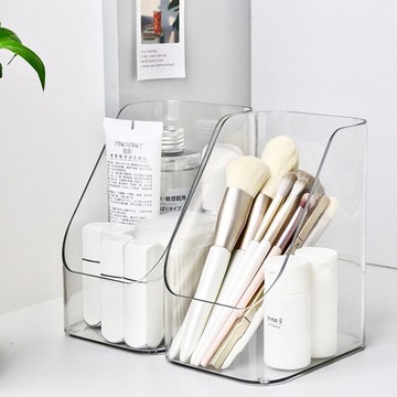 台灣現貨🔥透明桌面收納盒 書架 書本收納 文具收納盒 桌面置物盒 辦公室桌上收納 書桌筆筒 文具整理盒 化妝品收納 收納