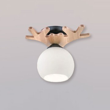 原木麋鹿造型吸頂燈 F37-21-91465